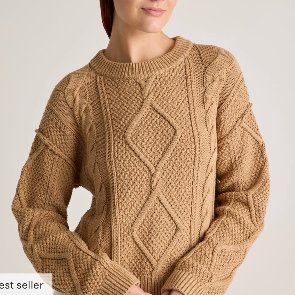 Quince Cable Knit Sweater